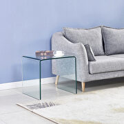 Tempered glass end table small coffee table by La Spezia additional picture 7