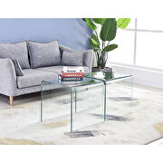 Tempered glass end table small coffee table by La Spezia additional picture 8