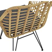 Modern rattan coffee chair table set 3 pcs, outdoor furniture rattan chair by La Spezia additional picture 17