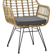 Modern rattan coffee chair table set 3 pcs, outdoor furniture rattan chair by La Spezia additional picture 5