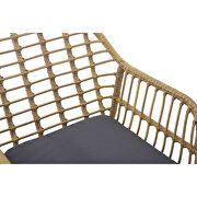 Modern rattan coffee chair table set 3 pcs, outdoor furniture rattan chair by La Spezia additional picture 8