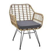 Modern rattan coffee chair table set 3 pcs, outdoor furniture rattan chair by La Spezia additional picture 10