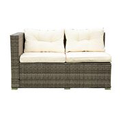 4 piece patio sectional wicker rattan outdoor furniture sofa set by La Spezia additional picture 15