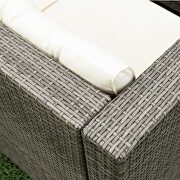 4 piece patio sectional wicker rattan outdoor furniture sofa set additional photo 3 of 14
