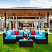 5 pieces pe rattan sectional outdoor furniture by La Spezia additional picture 11