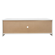 White TV stand with lights, modern led tv cabinet with storage drawers by La Spezia additional picture 10