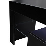 Black TV stand with led rgb lights,flat screen tv cabinet, gaming consoles by La Spezia additional picture 13