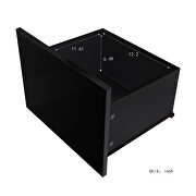 Black TV stand with lights, modern led tv cabinet with storage drawers by La Spezia additional picture 4