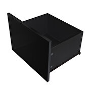 Black TV stand with lights, modern led tv cabinet with storage drawers by La Spezia additional picture 10