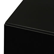 Modern TV stand for 55 inch tv with led lights in black by La Spezia additional picture 8