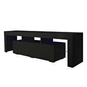 Modern black TV stand, 20 colors led tv stand w/remote control lights by La Spezia additional picture 2
