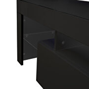 Modern black TV stand, 20 colors led tv stand w/remote control lights by La Spezia additional picture 12