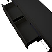 Modern black TV stand, 20 colors led tv stand w/remote control lights by La Spezia additional picture 13