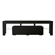 Modern black TV stand, 20 colors led tv stand w/remote control lights by La Spezia additional picture 16