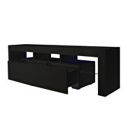 Modern black TV stand, 20 colors led tv stand w/remote control lights by La Spezia additional picture 7