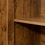 Modern wood buffet sideboard with 2 doors in dark walnut by La Spezia additional picture 5