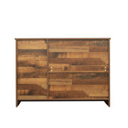 Modern wood buffet sideboard with 2 doors in walnut by La Spezia additional picture 2