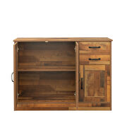 Modern wood buffet sideboard with 2 doors in walnut by La Spezia additional picture 5