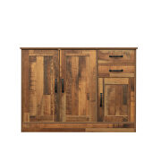 Modern wood buffet sideboard with 2 doors in walnut by La Spezia additional picture 6