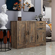 Modern wood buffet sideboard with 2 doors in espresso by La Spezia additional picture 2