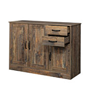 Modern wood buffet sideboard with 2 doors in espresso by La Spezia additional picture 6