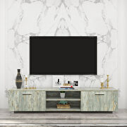 Living room furniture TV stand modern in gray by La Spezia additional picture 10