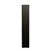 Black finish side cabinet with aluminum strip lamp by La Spezia additional picture 5