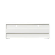 White TV cabinet with dual end color changing led light strip by La Spezia additional picture 3