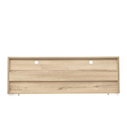 Rustic oak TV cabinet with dual end color changing led light strip by La Spezia additional picture 13