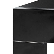 Black modern TV cabinet with open shelves by La Spezia additional picture 7