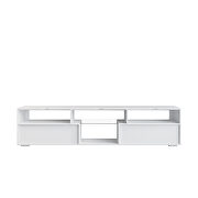 White modern TV cabinet with open shelves by La Spezia additional picture 2
