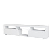 White modern TV cabinet with open shelves by La Spezia additional picture 4