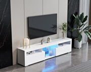 White modern TV cabinet with open shelves by La Spezia additional picture 8