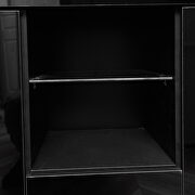 Black high gloss kitchen sideboard cupboard with led light by La Spezia additional picture 7