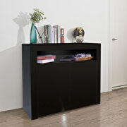 Black high gloss modern buffet with led light by La Spezia additional picture 6