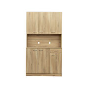 Tall wardrobe with 6 doors in oak by La Spezia additional picture 9