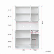Tall wardrobe with 6-doors in white by La Spezia additional picture 4