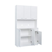 Tall wardrobe with 6-doors in white by La Spezia additional picture 7