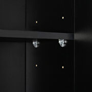 Tall wardrobe with 6 doors in black by La Spezia additional picture 12
