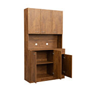 Tall wardrobe with 6-doors in walnut by La Spezia additional picture 5
