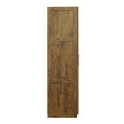 Modern look high wardrobe with 2 doors in walnut by La Spezia additional picture 7