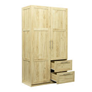 Modern look high wardrobe with 2 doors in oak by La Spezia additional picture 14