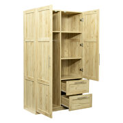 Modern look high wardrobe with 2 doors in oak by La Spezia additional picture 3