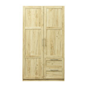 Modern look high wardrobe with 2 doors in oak by La Spezia additional picture 4