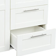 Modern look high wardrobe with 2 doors in white by La Spezia additional picture 6
