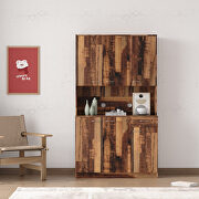 Tall wardrobe with 6 doors in walnut by La Spezia additional picture 11