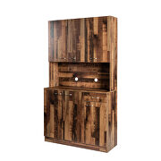 Tall wardrobe with 6 doors in walnut by La Spezia additional picture 7