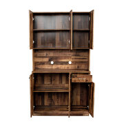 Tall wardrobe with 6 doors in walnut by La Spezia additional picture 8