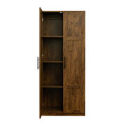 High wardrobe with 2 doors in walnut by La Spezia additional picture 6