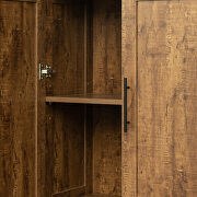 High wardrobe with 2 doors in walnut by La Spezia additional picture 7